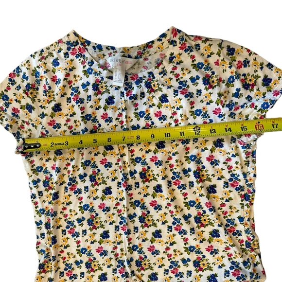 Forever 21 Girls Shortsleeve Tee Floral Print, XL Girls Size, Like New Condition - Picture 5 of 6
